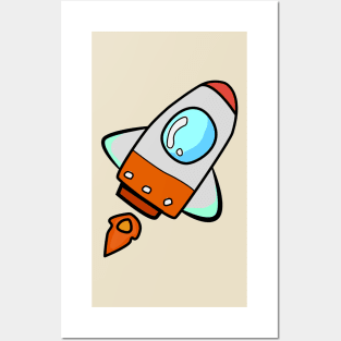 Space Rocket Posters and Art